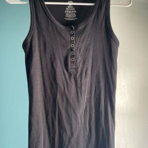 Kindred Bravely Black Ribbed Breastfeeding Henley